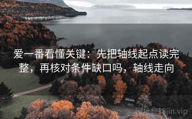 爱一番看懂关键：先把轴线起点读完整，再核对条件缺口吗，轴线走向